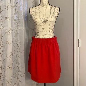 Red J Crew Skirt